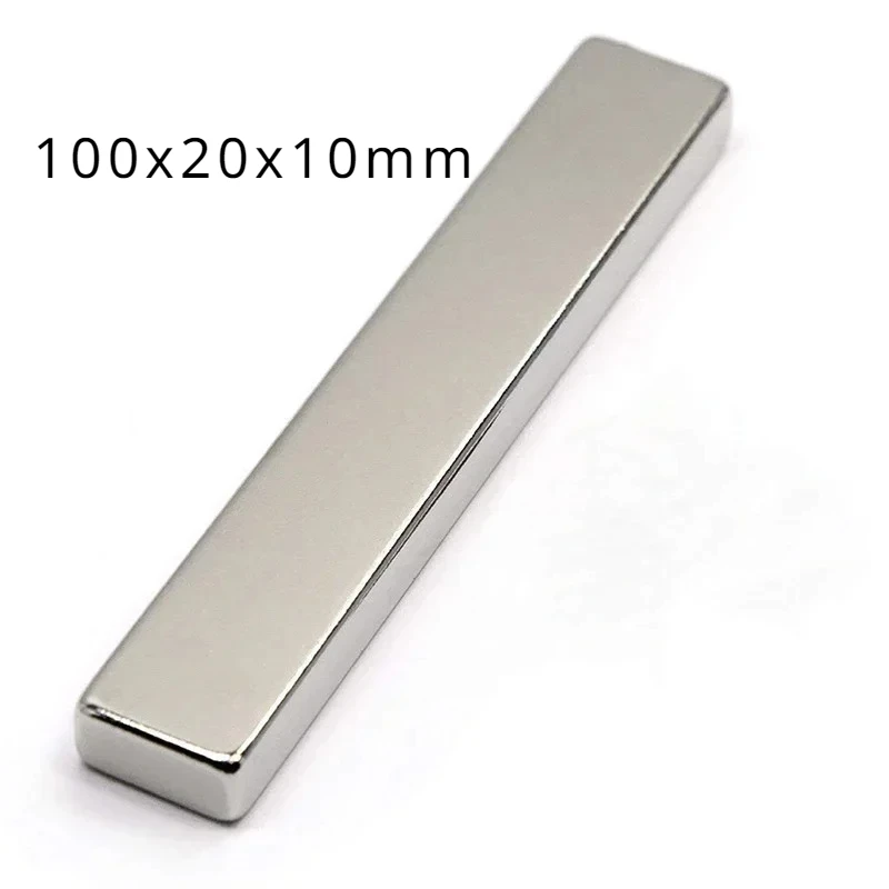 

100x20x10mm Powerful Block Magnets N35 Super Neodymium Magnet Permanent NdFeB Magnets 100*20*10 Mm