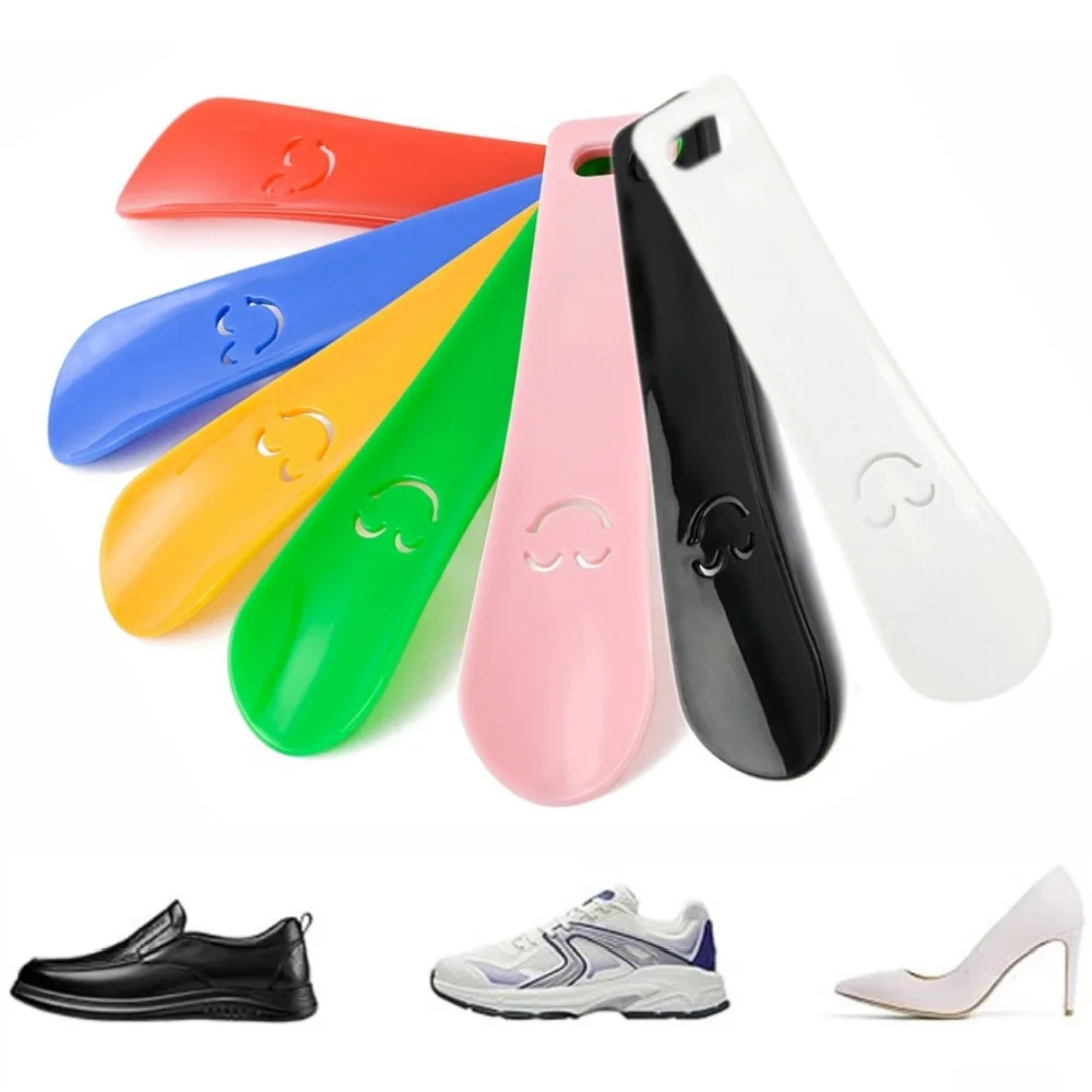 7pcs Lazy Shoes Helper Mini Plastic Shoe Horn No Bending Sho