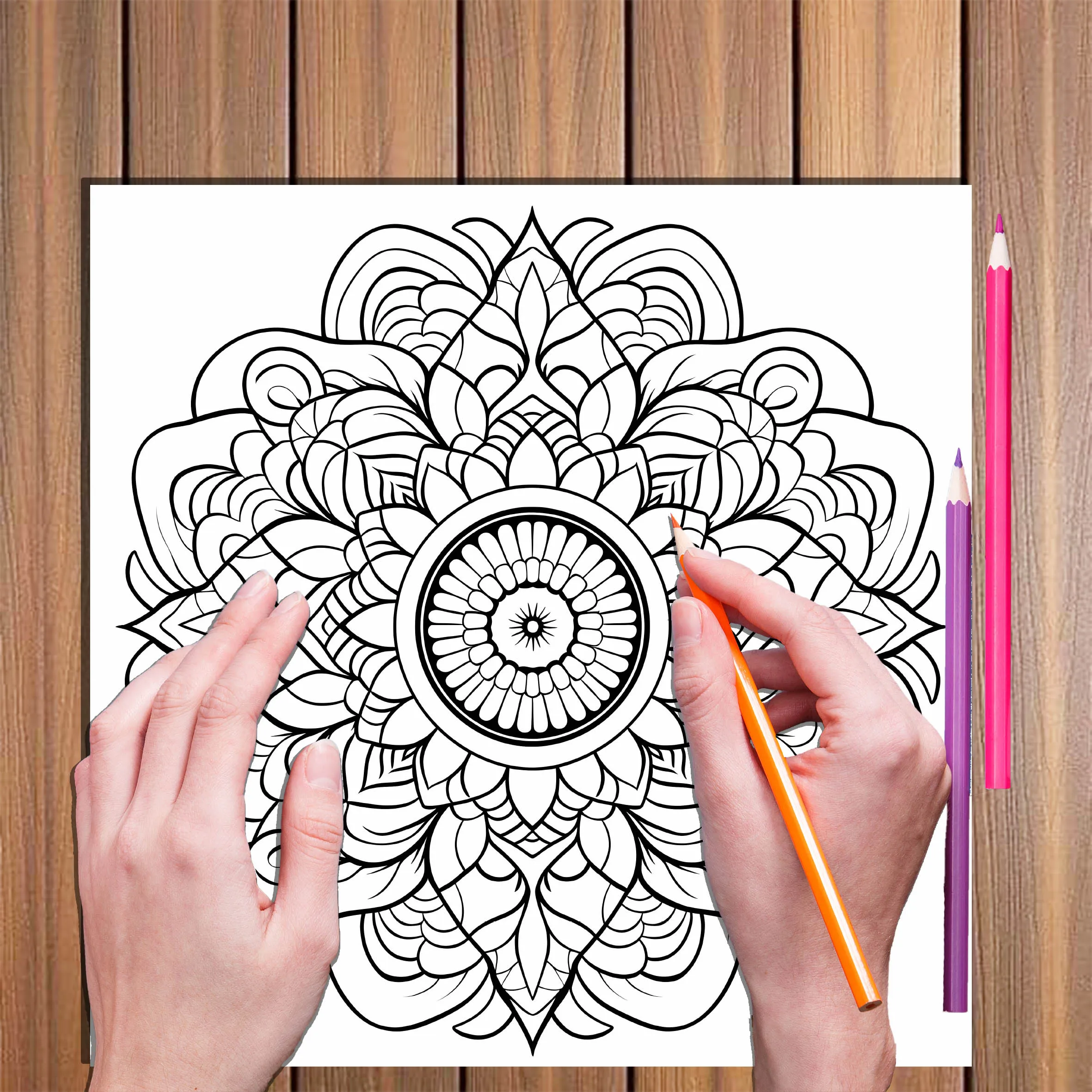 Mandalas Coloring Book for Adults: Stress Relief Adult Picture Book for Creative Color Practice