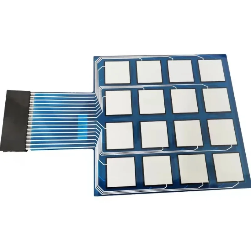 Flexible FSR thin film pressure sensor 4*4 matrix16 nodes square side length 20 mm Full set of membrane  fsr pressure sensor