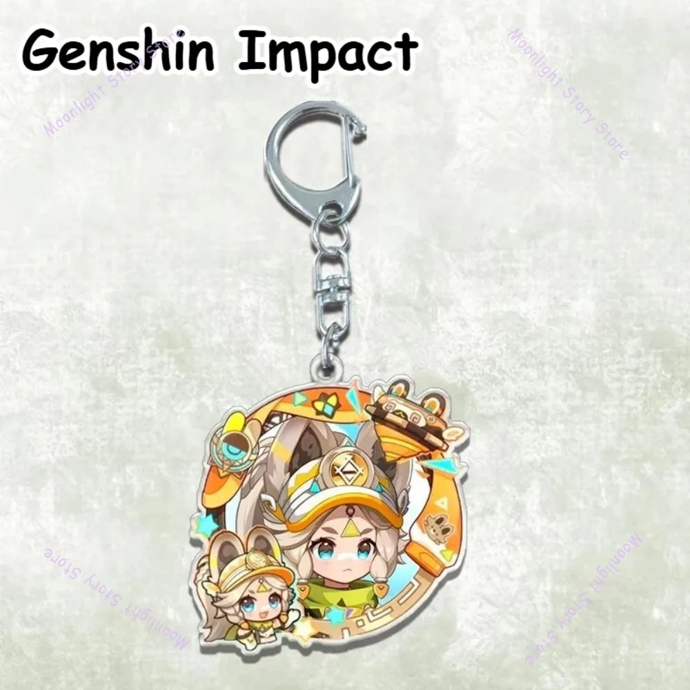 جينشين إمباكت أنيمي ميرش المفاتيح المتناثرة الجندي فرنينا الرعد العام ناشيدا المحيطة الاكريليك قلادة الجوز المعلقات #5