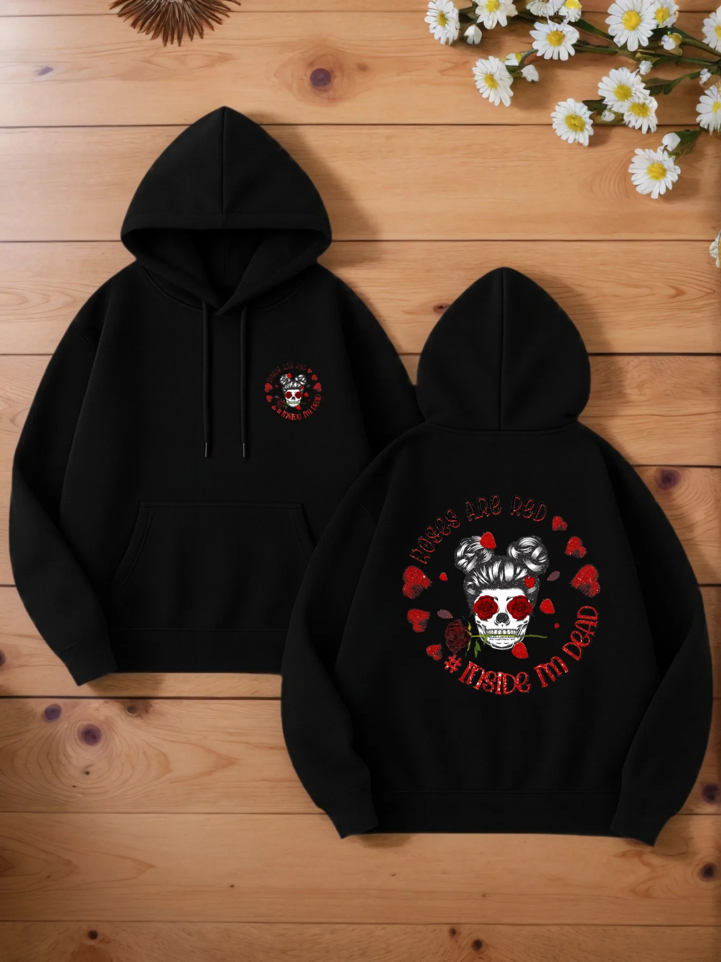 

Мужская толстовка с капюшоном, принт черепа, повседневный стиль, флис, для повседневной носки, для молодых мужчин