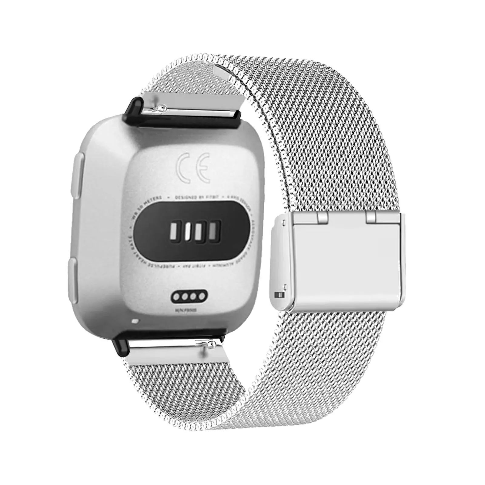 

Металлические ремешки для браслета Fitbit Versa 2/Versa/Versa Lite, дышащий ремешок из сетки из нержавеющей стали