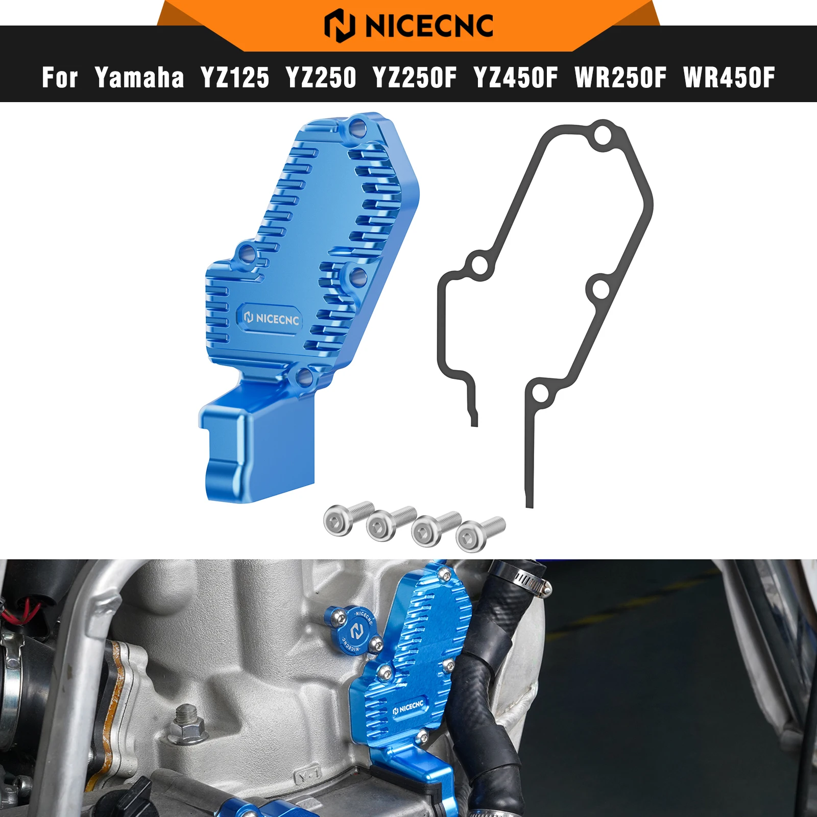 

NICECNC For Yamaha YZ250 YZ 250 1999-2024 Motorcycle Aluminum Cylinder Power Valve Cover For Yamaha YZ250X YZ 250X 2016-2023