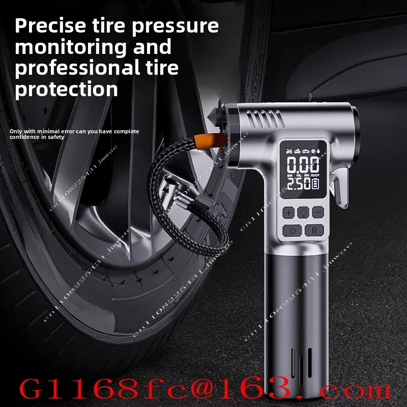 Car Mounted Wireless Safety Hammer Suitable for Bicycles, Cars, Motorcycles, Tires, Electric Pumps, Portable Inflators
