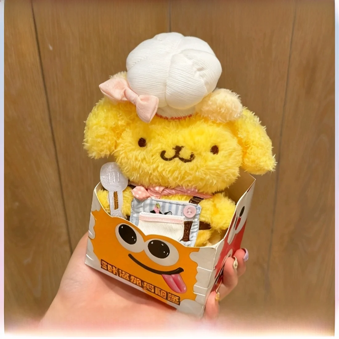 cute-plu-pudding-dog-doll-baseball-chef-bag-charm-car-ornament-toy-soft-cuddly-stuffed-animal-universal-age-pp-cotton-material