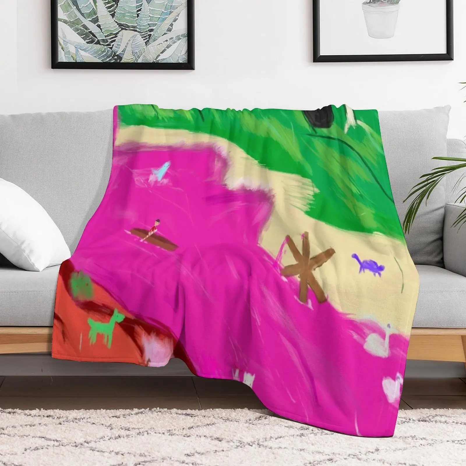 

The Great Gumdrop Falls Throw Blanket Stuffeds Decoratives Loose Blankets Loose for winter Blankets