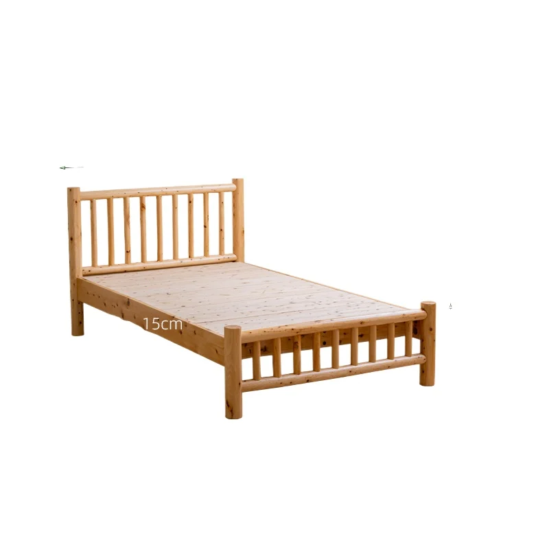 

Solid wood single children's bed Modern simple homestay cypress furniture children's bed