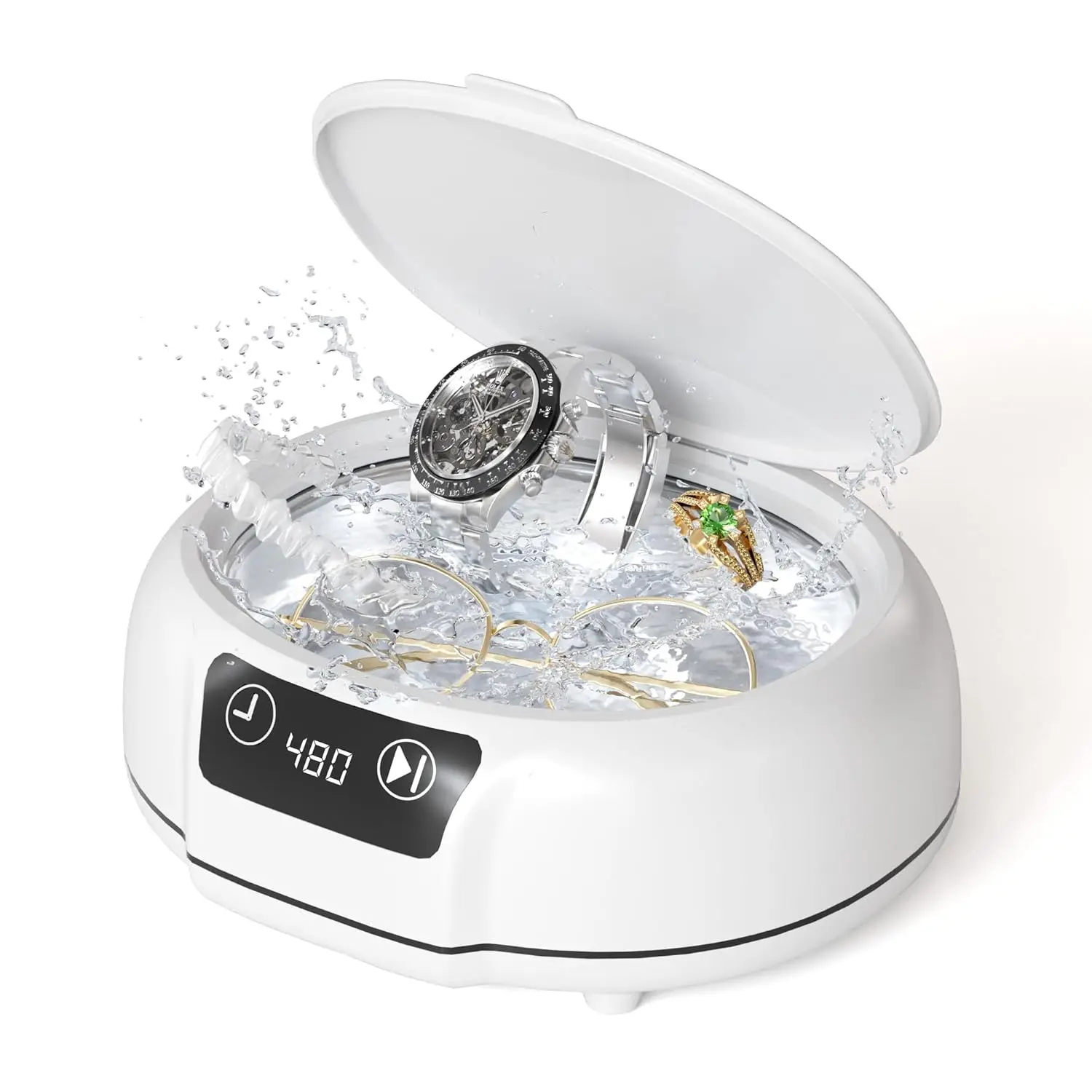 New 700ml 48KHz 24W 18W Ultrasonics  Jewelrys Cleaner Electric Power for Household Essentials-Clean Dentures Jewelrys Glasses