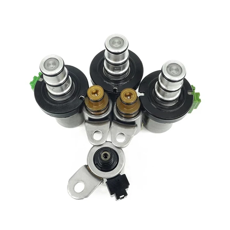 STPAT 6pcs Car Transmission Shift Solenoid Set 4F27E 48420K-R ABS Metal Replacement for Mazda 2 3 5 6 CX-7 MPV