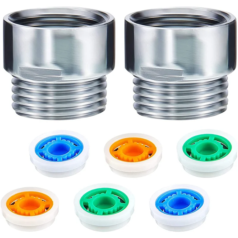 24 Pieces Of Shower Flow Reducer Limiter Set, Water Restrictor, 1/2 Inch Thread Size 4, 6 And 9 L/Min-B91B