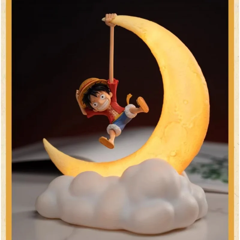 

Original One Piece Night Light Luffy Bepo Handheld Ornament doll Anime Figures Toys Gift