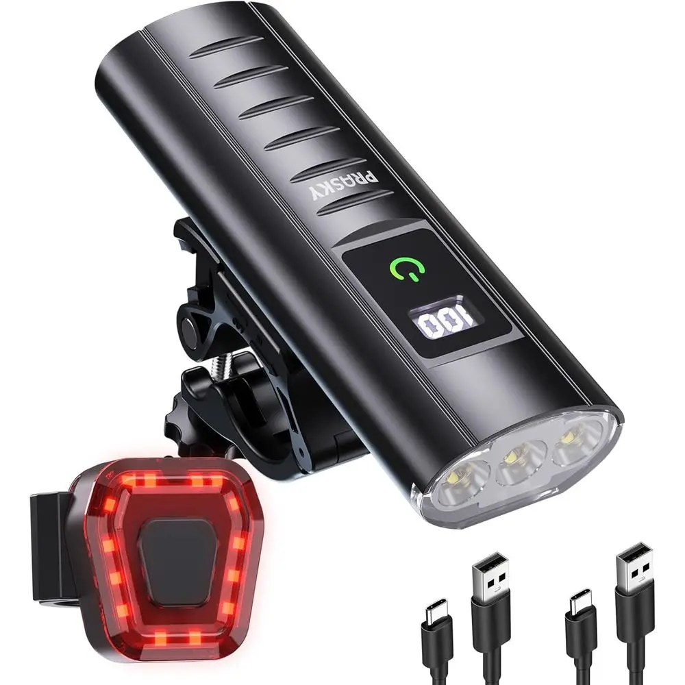 

Перезаряжаемый USB-фонарь для горного велосипеда, сверхъяркий, водонепроницаемый, 6+4 режимов освещения, комплект велосипедных фонарей