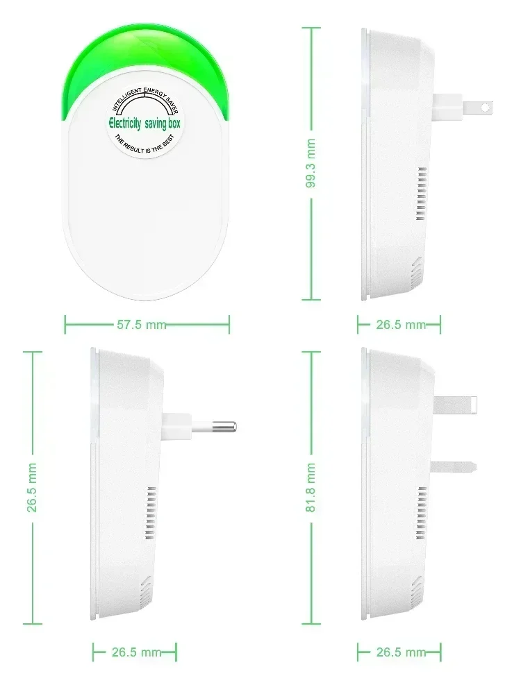 2025 Update Electricity Saving Box Power Saver Energy Savers Stable Voltage Device EU/US Plug 90-250V for Home Office Factory