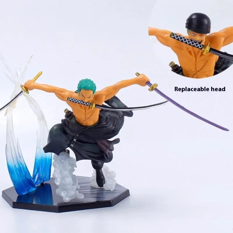 

18cm One Piece - Zoro 'Oni Giri' (Three-Sword Style Version) Anime Figure Model Statue Collection Desktop Decoration Ornament