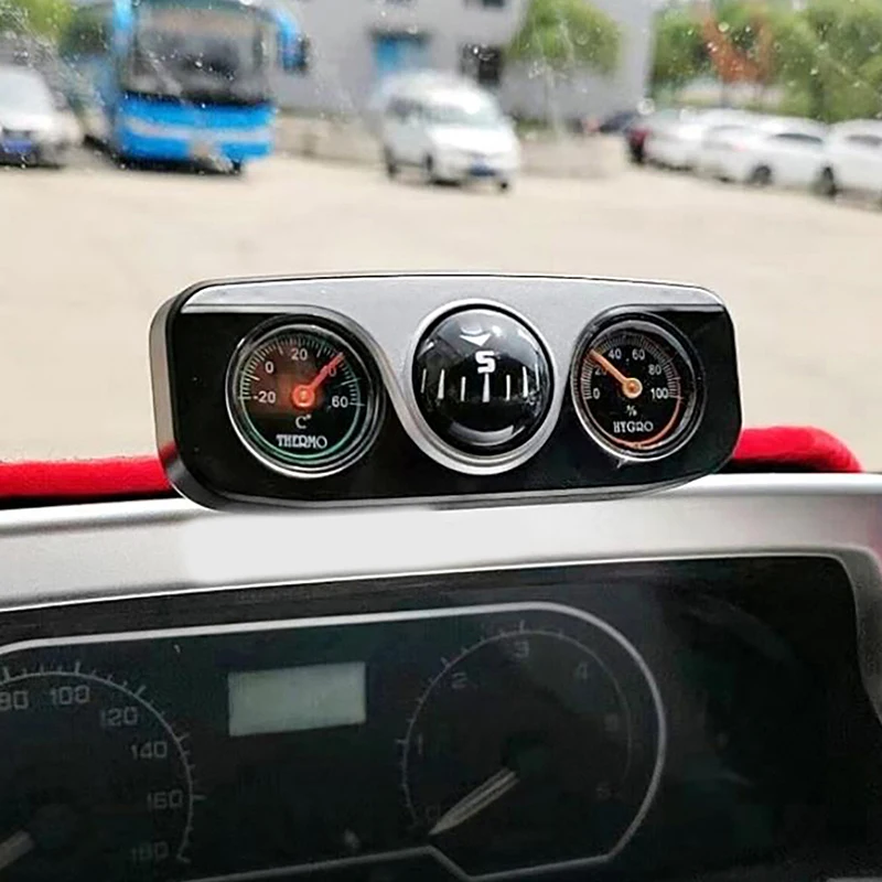 

{MX} 1/2/3 шт. многофункциональный компас, датчик температуры, гигрометр для авто лодки 3 в 1, направляющий шар, автомобильные украшения, декор интерьера