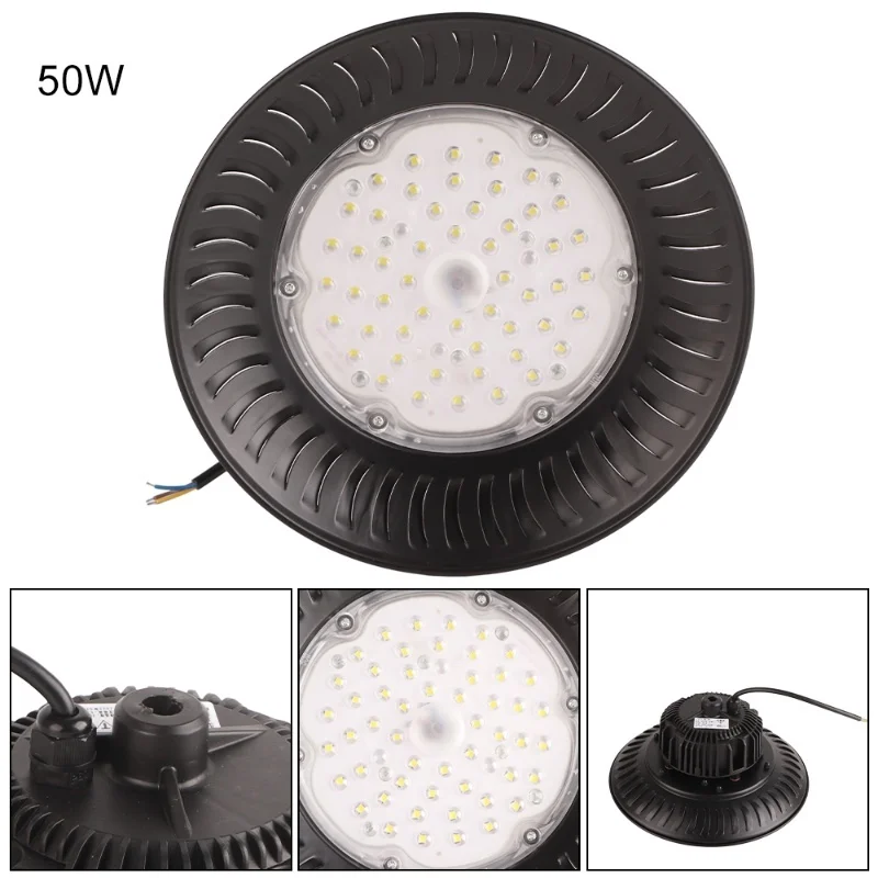 مصباح متجر LED High Bay Light 14000LM مناسب لورشة عمل المستودعات مصنع المرآب الحظيرة 50 وات