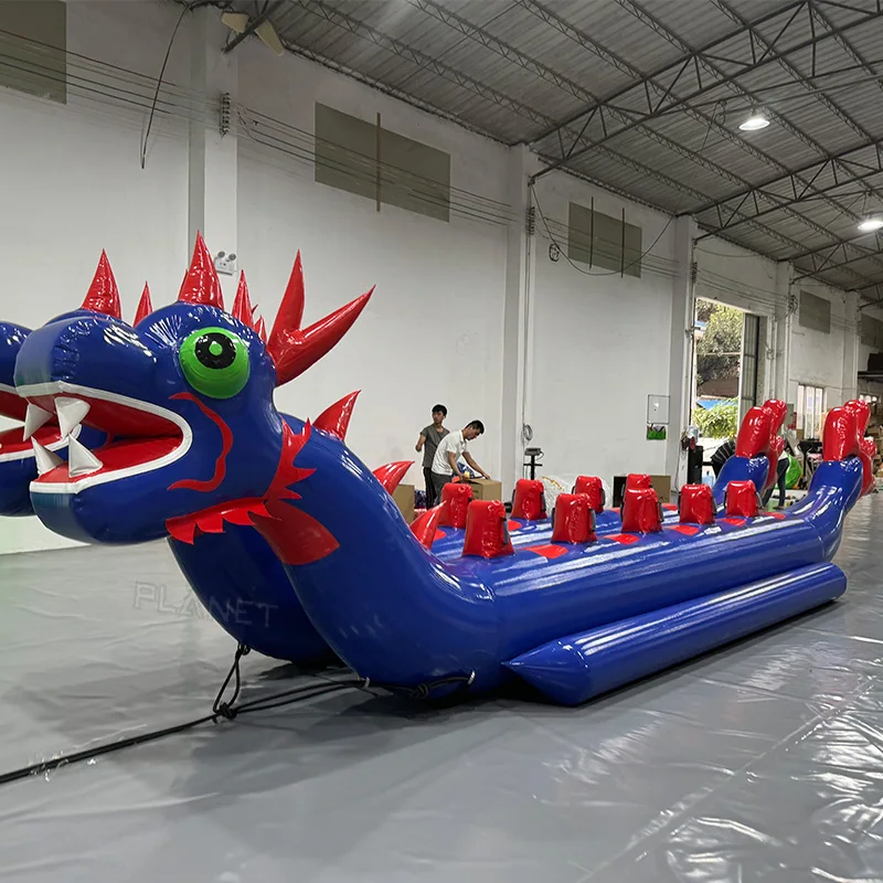 

For Team Building Event Floating Flying Water Crazy Game Water Toy Inflatable Towable Dragon Banana Boat