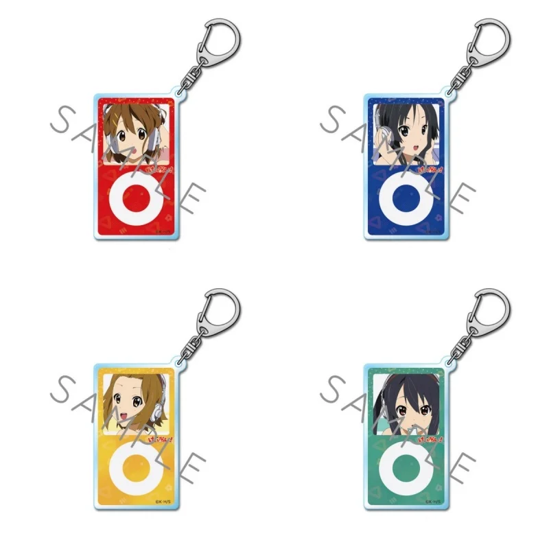 6CM Anime K-On! Yui Hirasawa/Mio Akiyama Acrylic Pendant Keychains Bag Decorations Cartoon Character Gifts For Friends