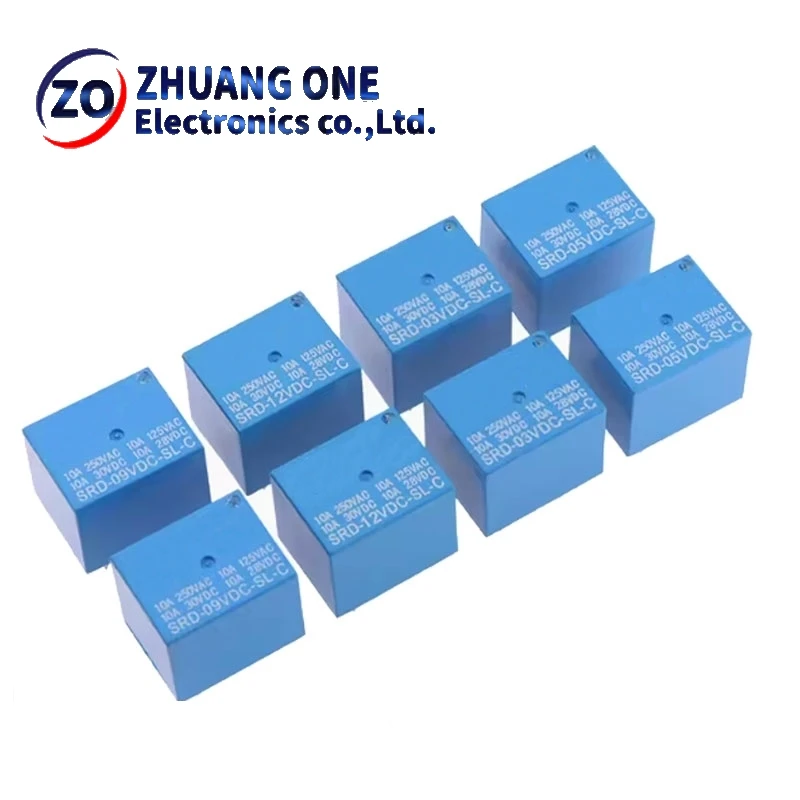 5PCS Relay SRD-5VDC-SL-C SRD-12VDC-SL SRD-3VDC SRD-9V relays 4/5PINS 12V DC High Quality