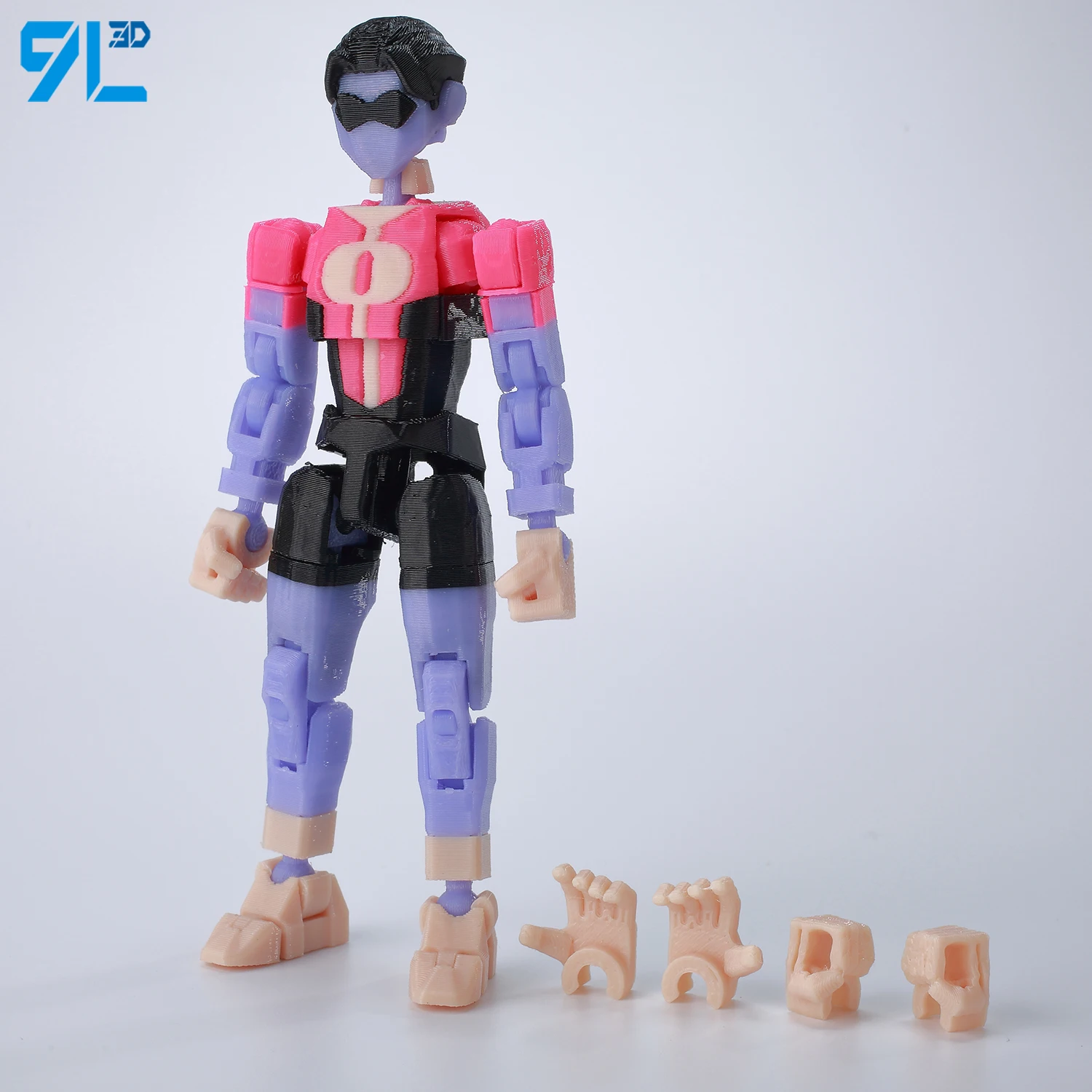 9L3D Superhero Team Invincible Boy Heroes Action Figure Lucky13 Dummy13 Veelkleurige T13 Multi-Jointed Collectible Toys Titan13