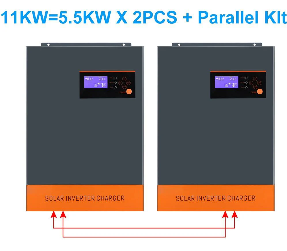 15KW 16.5KW 48V Batteryless Inverter 220V/ 380VAC 80A MPPT 500V PV Input 11000W Three Phase Hybrid Solar inverter