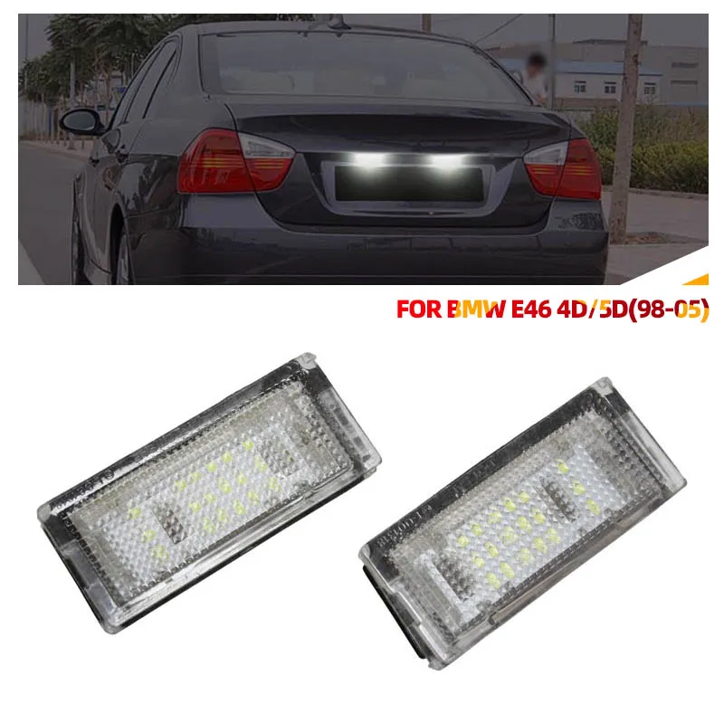 12V 18LED Number License Plate Light Lamp Cold White Canbus Car No Error For BMW 3 Series E46 4D 1998-2003 5D Touring 1998-2005