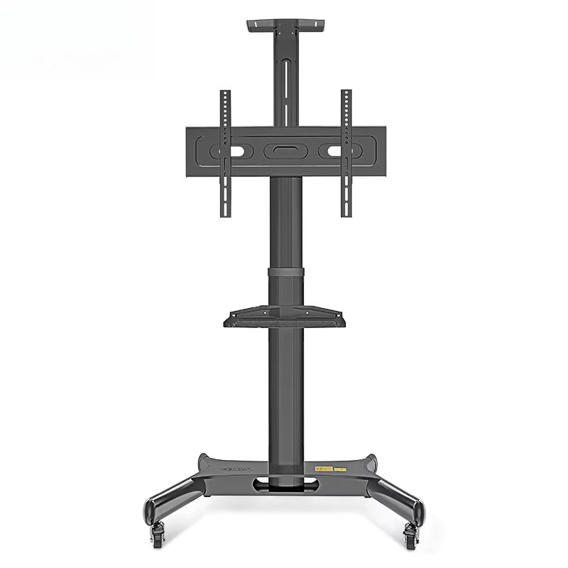 

KLC 161 TV Stand With Wheels Adjustable Shelf For 32-55 Inch Rolling TV Cart Stand Mobile Movable TV Display Stand