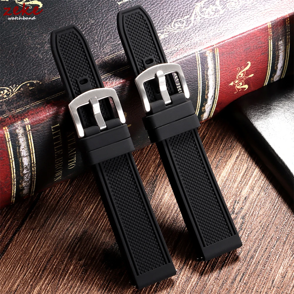 

Silicone Watch Strap 22mm for Seiko Bracelet Extended Length Rubber Band Waterproof Sports Quick Release Wrist Belt Accessories