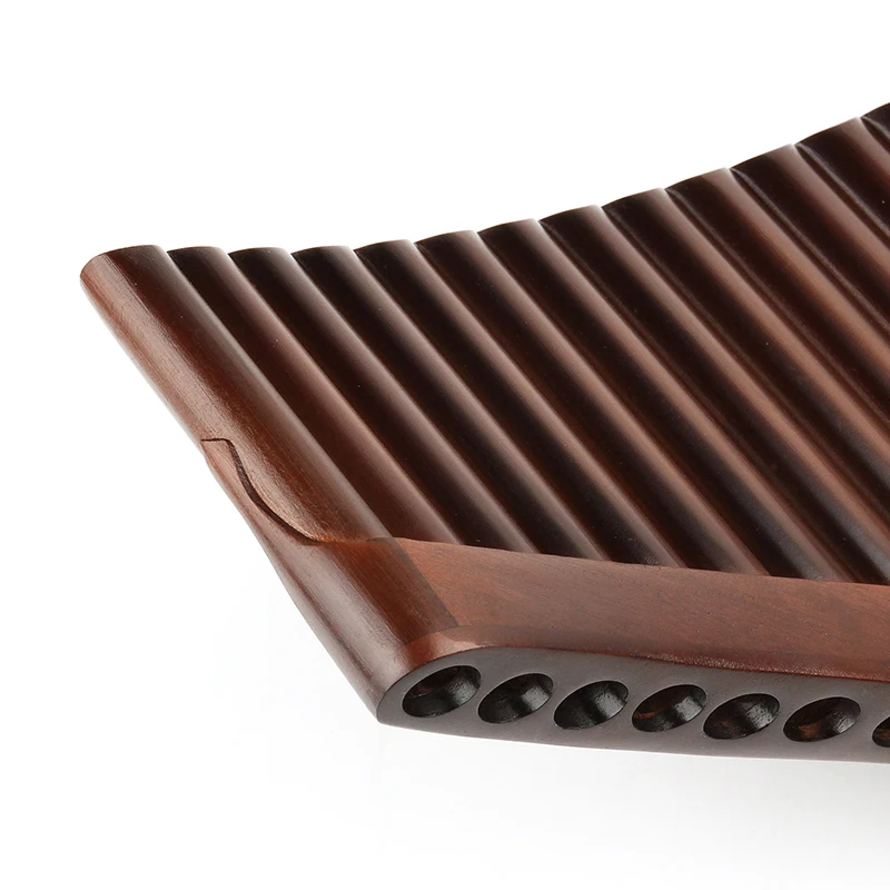 

C Key Brown Pan Flute Traditional Bamboo 22 Pipes Flute For Woodwind Pipes Easy Carry No Bottom Angel Handmade Pipe