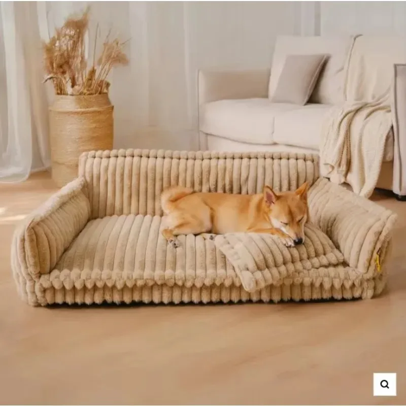 pet bed Factory Wholesale Modern Luxury Pet Bed Plush Fluffy Fuzzy Pet Sofa Bed Customized Dog Bed With Cheap Price