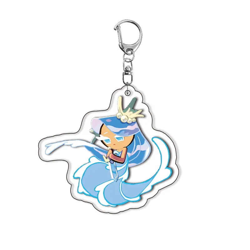 Llavero de Anime Cookie Run Kingdom para Choco oscuro, azufaixa venenosa, Cacao oscuro, bonito llavero de personaje de dibujos animados, regalo para seguidores