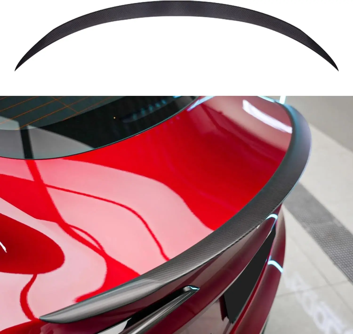 

for Tesla Model3 Highland 2023-2025 Real 100% Carbon Fiber Rear Spoiler Performance Type Spoiler Rear Wing Tesla Model 3 Accesso