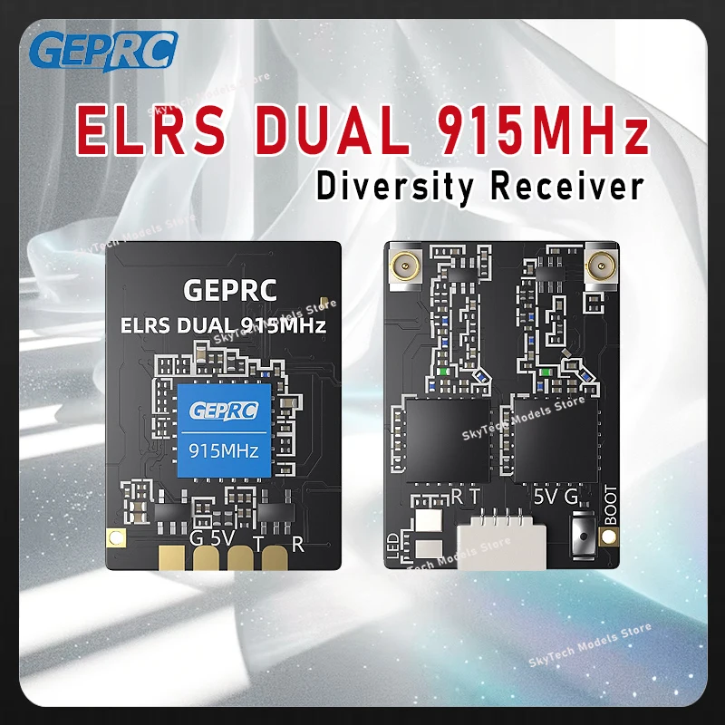 GEPRC ELRS DUAL 915MHz Diversity Receiver - ExpressLRS WIFI Built-in for FPV Long Range RC Airplane DIY Parts