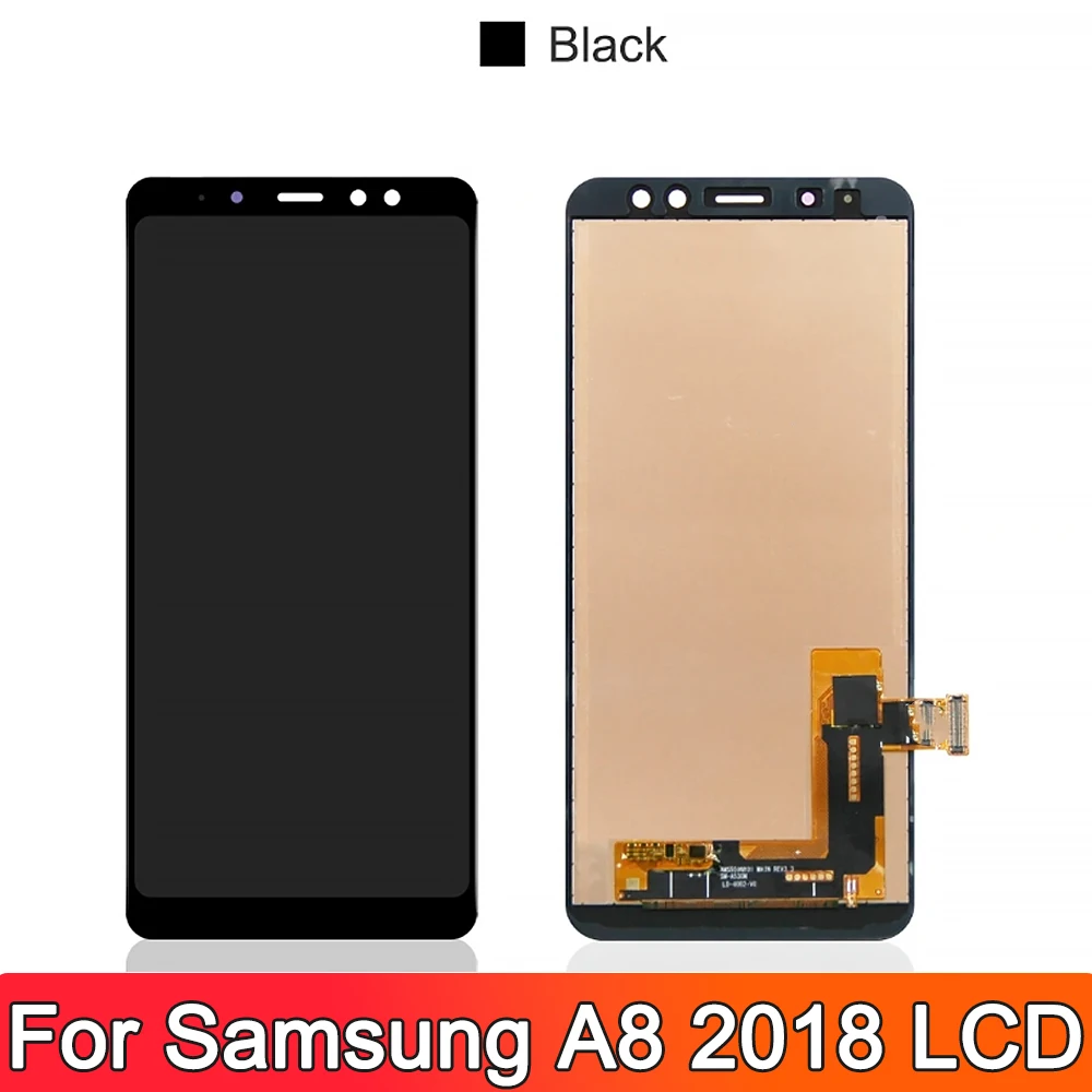 Для Samsung A8 2018 A530 A530F A530FD ЖК-дисплей и сенсорный экран дигитайзер в сборе A8 2018 ЖК-дисплей