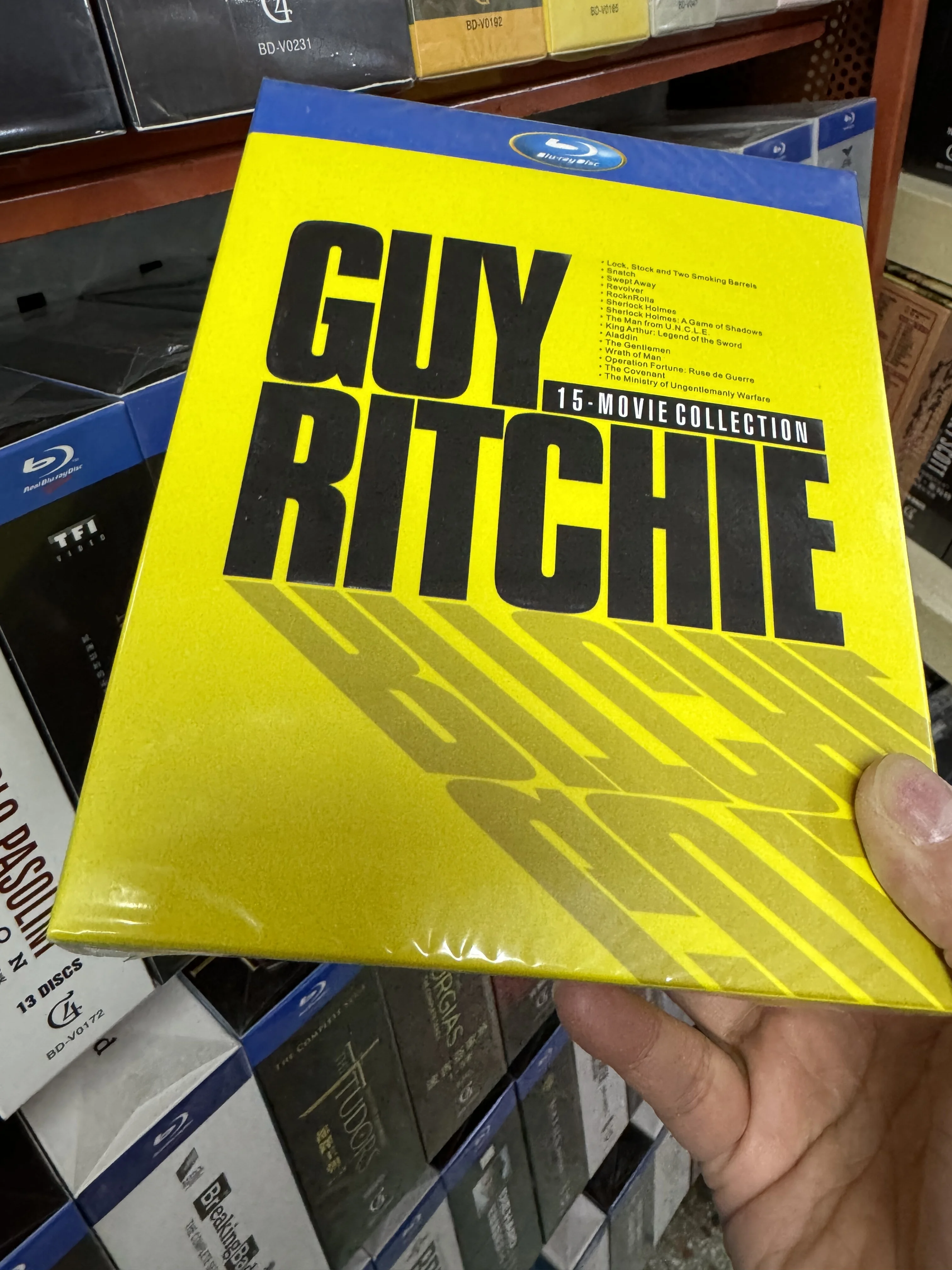 

Blu-ray Disc Set for BD Players 15-Disc Collection of Guy Ritchie Classic Action Movies in High Definition