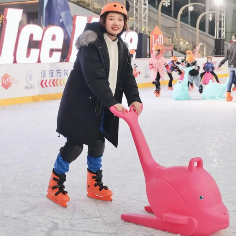 Arctic Ride-On Ice Skate Assistant | -30°C Pusher Trainer | All-Weather Rink Equipment