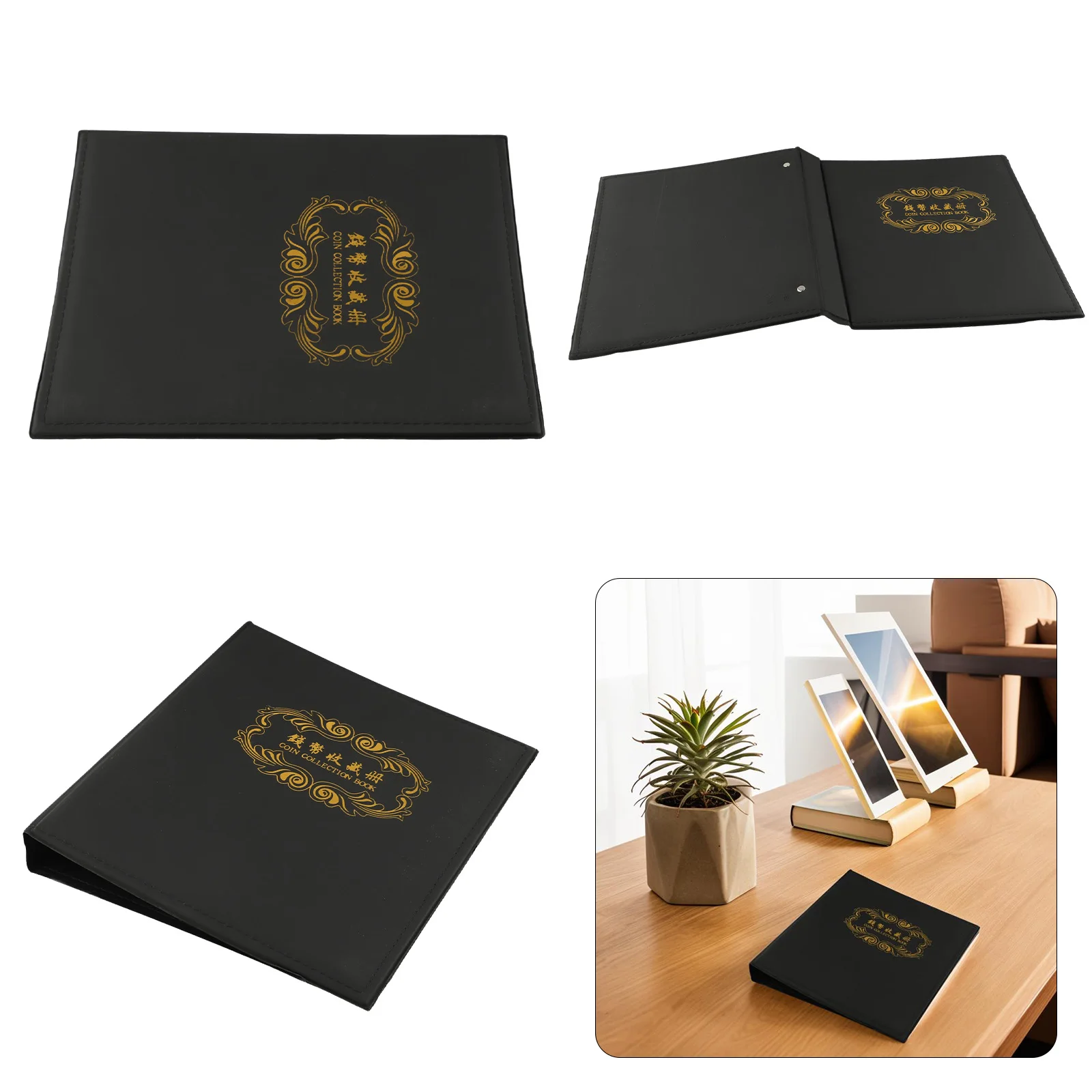 Collectible Case Coin Album Optimal Protection Plastic And Leather for versatile Organization 27x23cm Folder 27*23cm