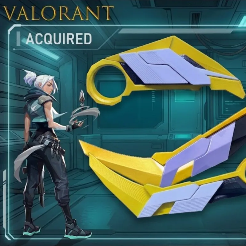 

Championships Karambit Metal Model EP5 Prime Vandal Claw Knife Alloy Craft Model Game Jett Kunai Collectible Cosplay Costume Cos