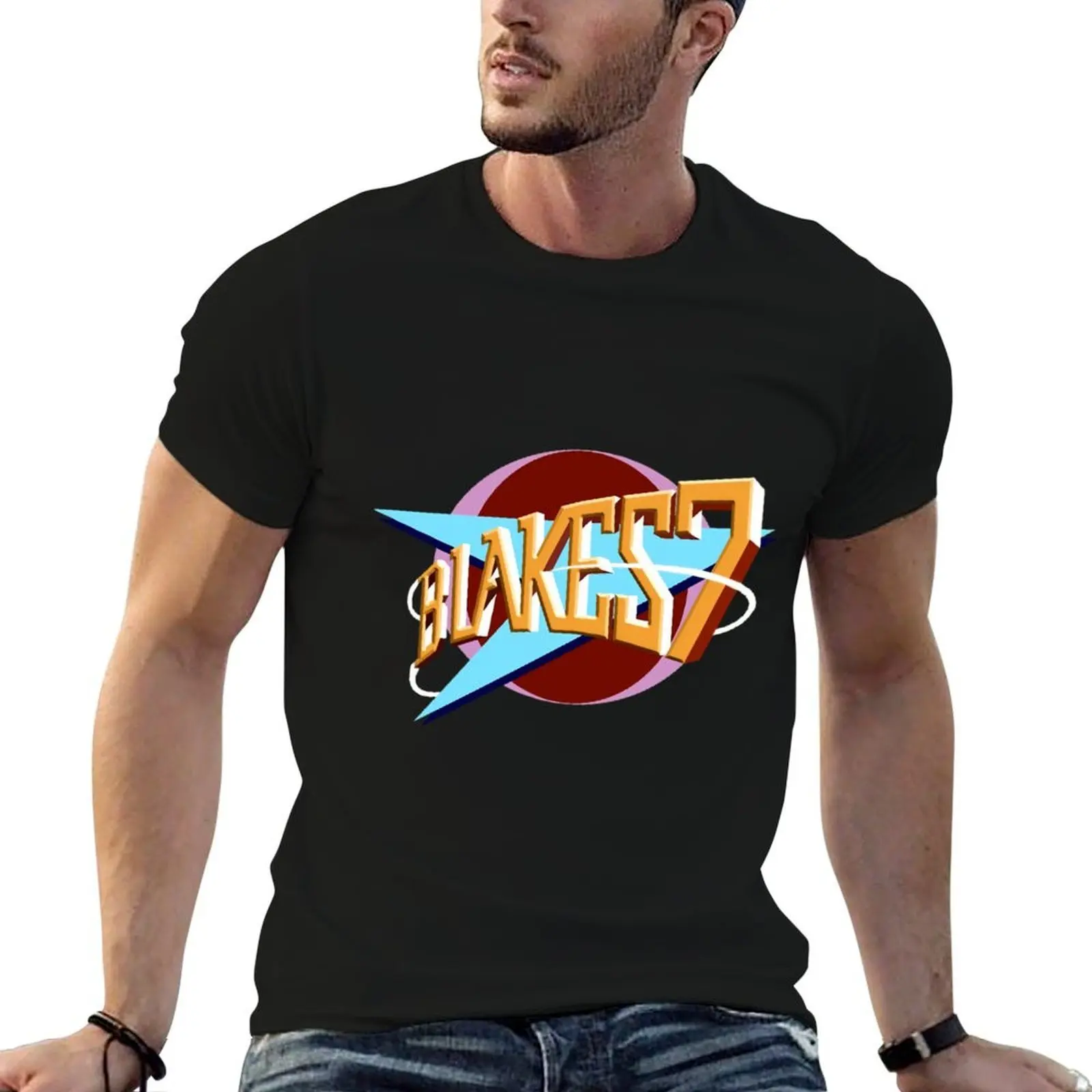 

Blakes 7 Logo T-Shirt man t shirts high quality luxury brand anime tshirt t shirts for man graphic tees T-shirt