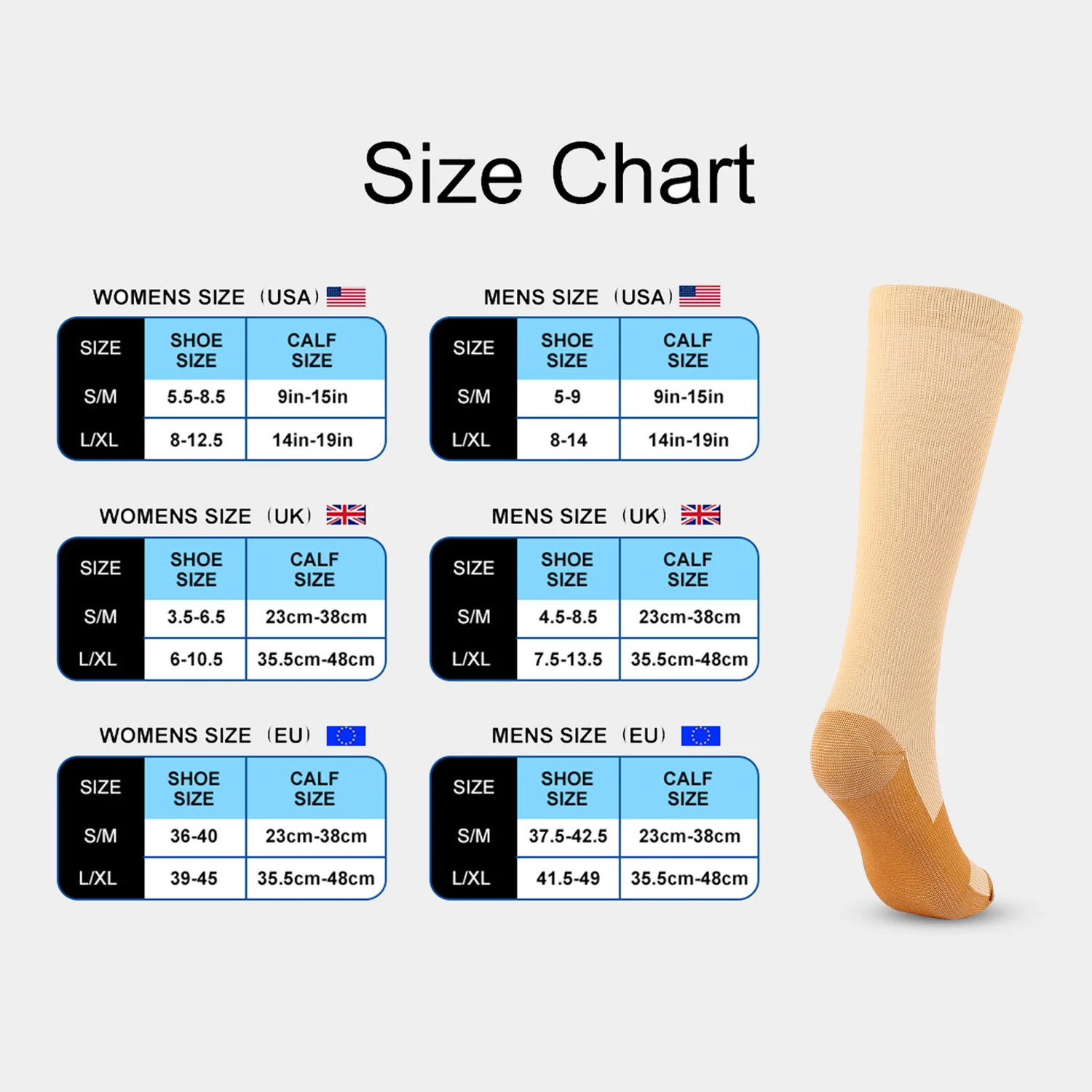 Varicocele Compression Socks To Promote Blood Circulation Solid Color Women\'s Thin Leg Gym Sports Socks Free Of Charge Wholesale