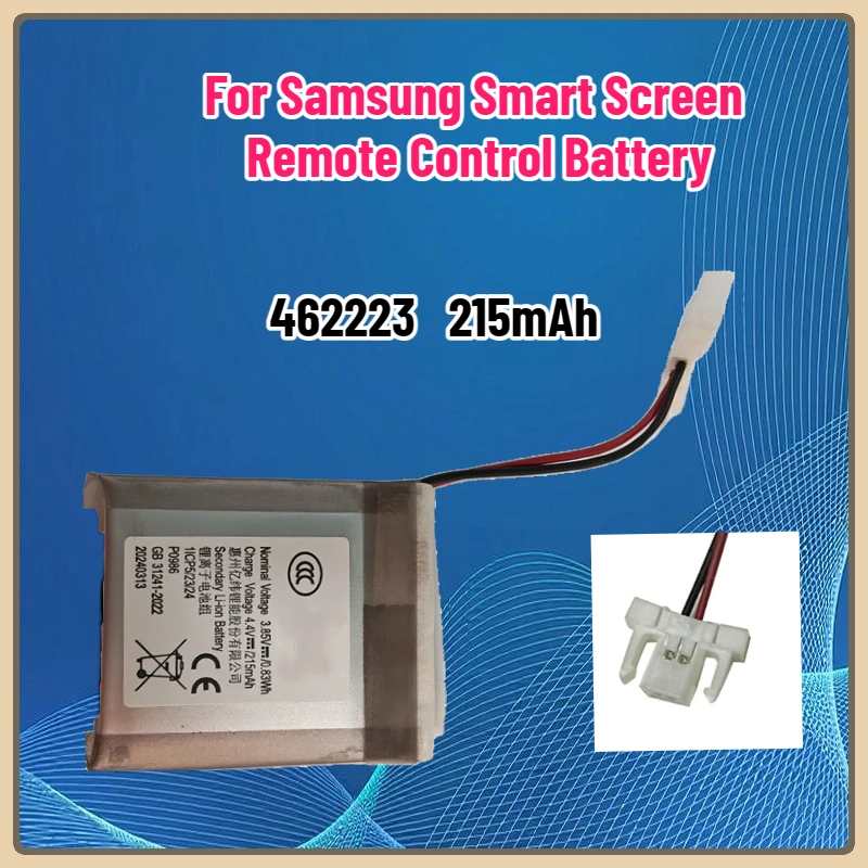 

462223 215mAh Batter for Samsung Smart Screen Remote Control Battery RMCSPB1TP1 BP59-00150A BN59-01357