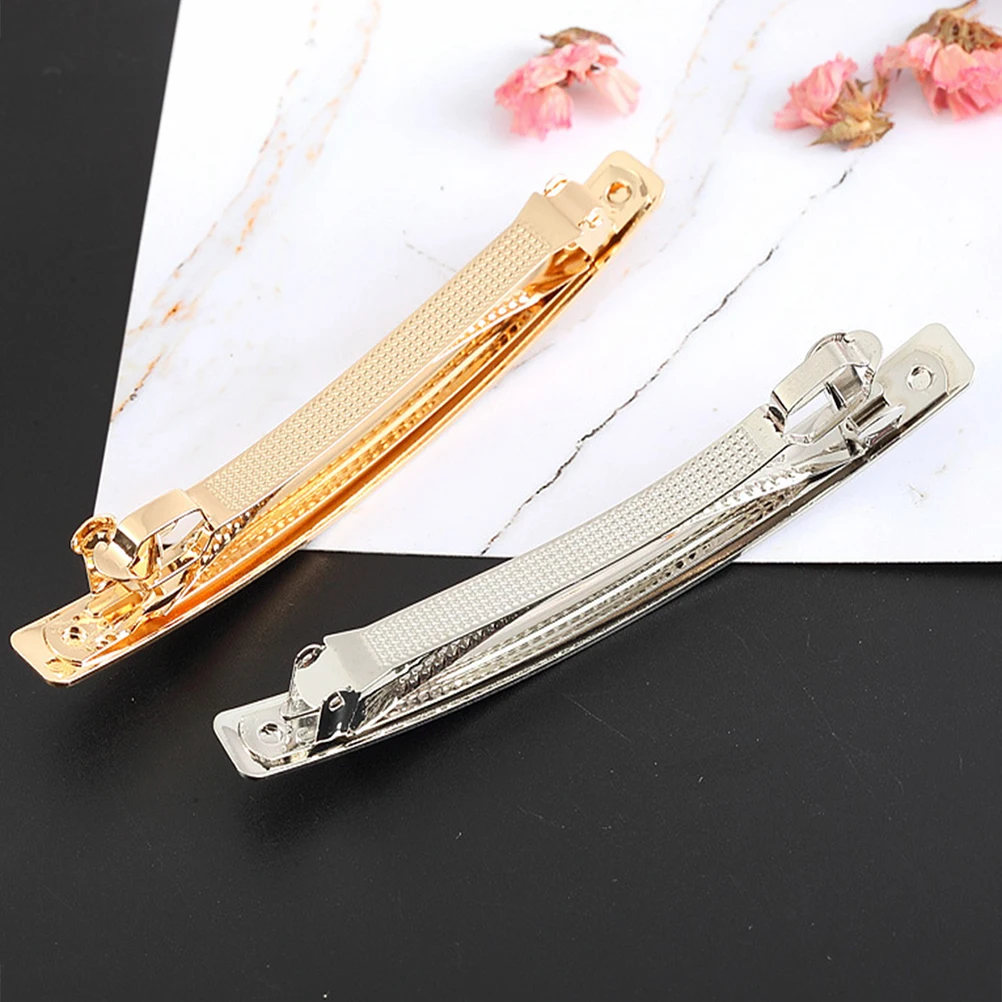 

4pcs Hair Clips Gold French Bobby Pins Small Duck Bills Barrettes Alloy Hairpin Hair Accessories Styling Tool