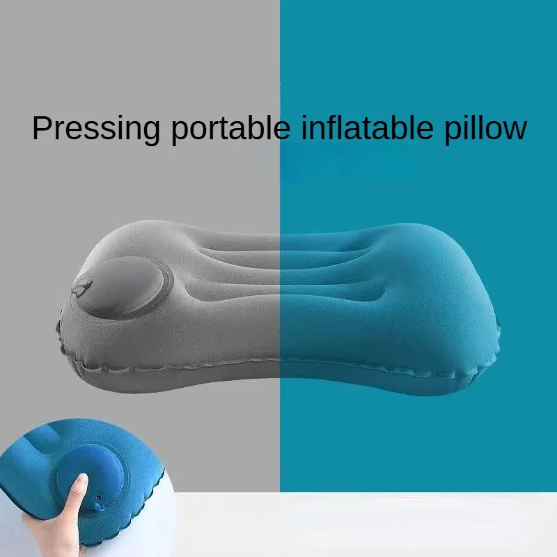 Outdoor Camping Pillow, Quick Press Inflatable Head Pillow, Portable Sleeping Pillow, Travel Lumbar Cushion And Back Pillows