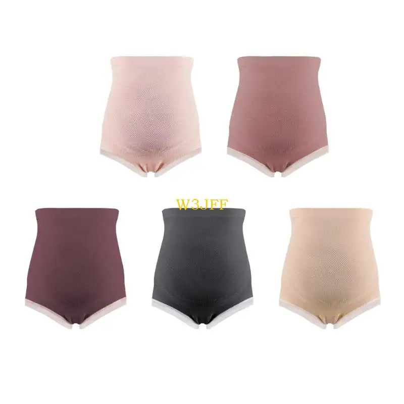 

W3JF High Elastic Pregnancy Panties Smooth Seamless Design Moisture Wicking Fabric For Daily Maternity Wear Comfort
