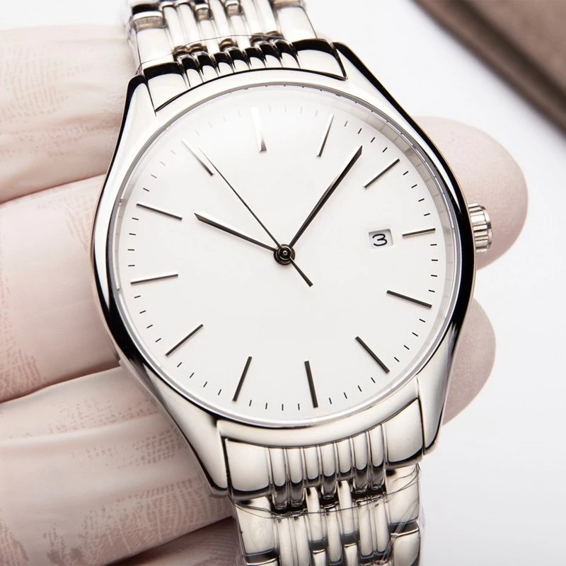 

Full Stainless Steel Men Watch Fashion Male Date Calendar Clock Sports Watchband Waterproof Luxury Man Quartz Wrist Watches 2025