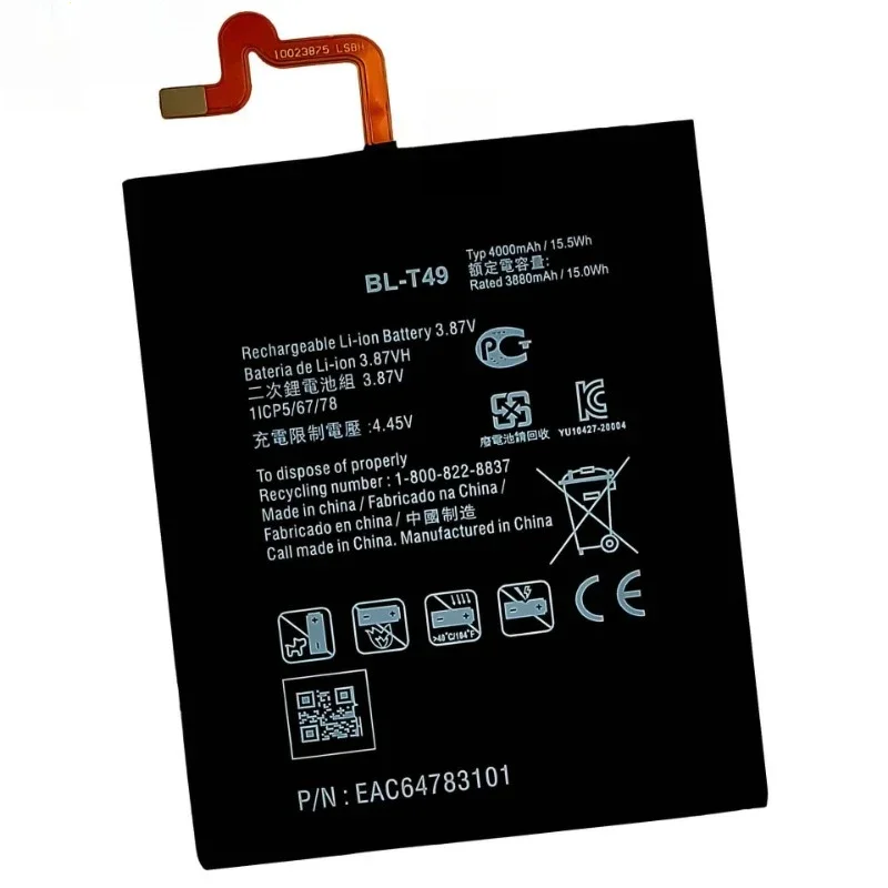 4000mAh BL-T49 Battery For LG Q92 K510 K51S LM-K410BMW LM-K510BMW LM-K510HM Mobile Phone Bateria