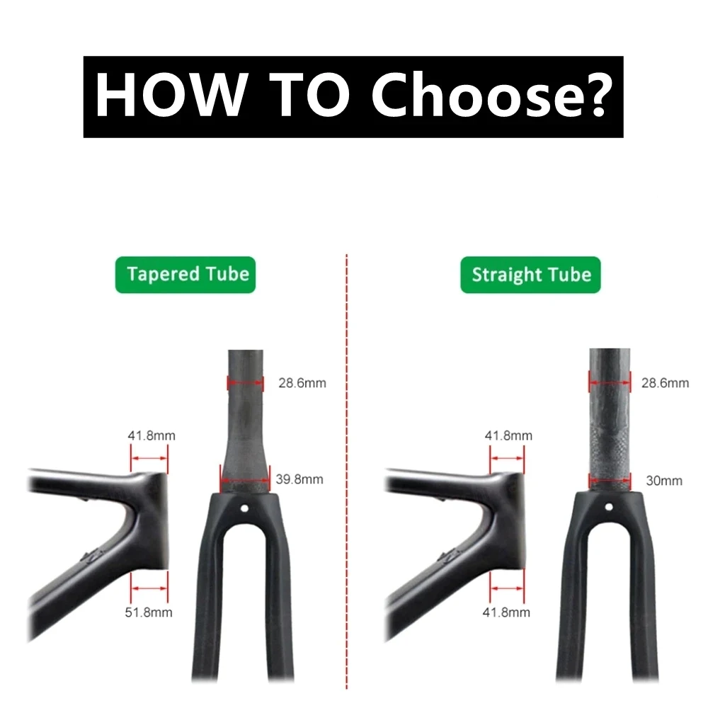 Bicycle Fork Carbon Fiber Forks Road Bike Front Fork 700C*25C Road Bicycle Forks QR 9*100mm Steerer Tube Straight or Tapered