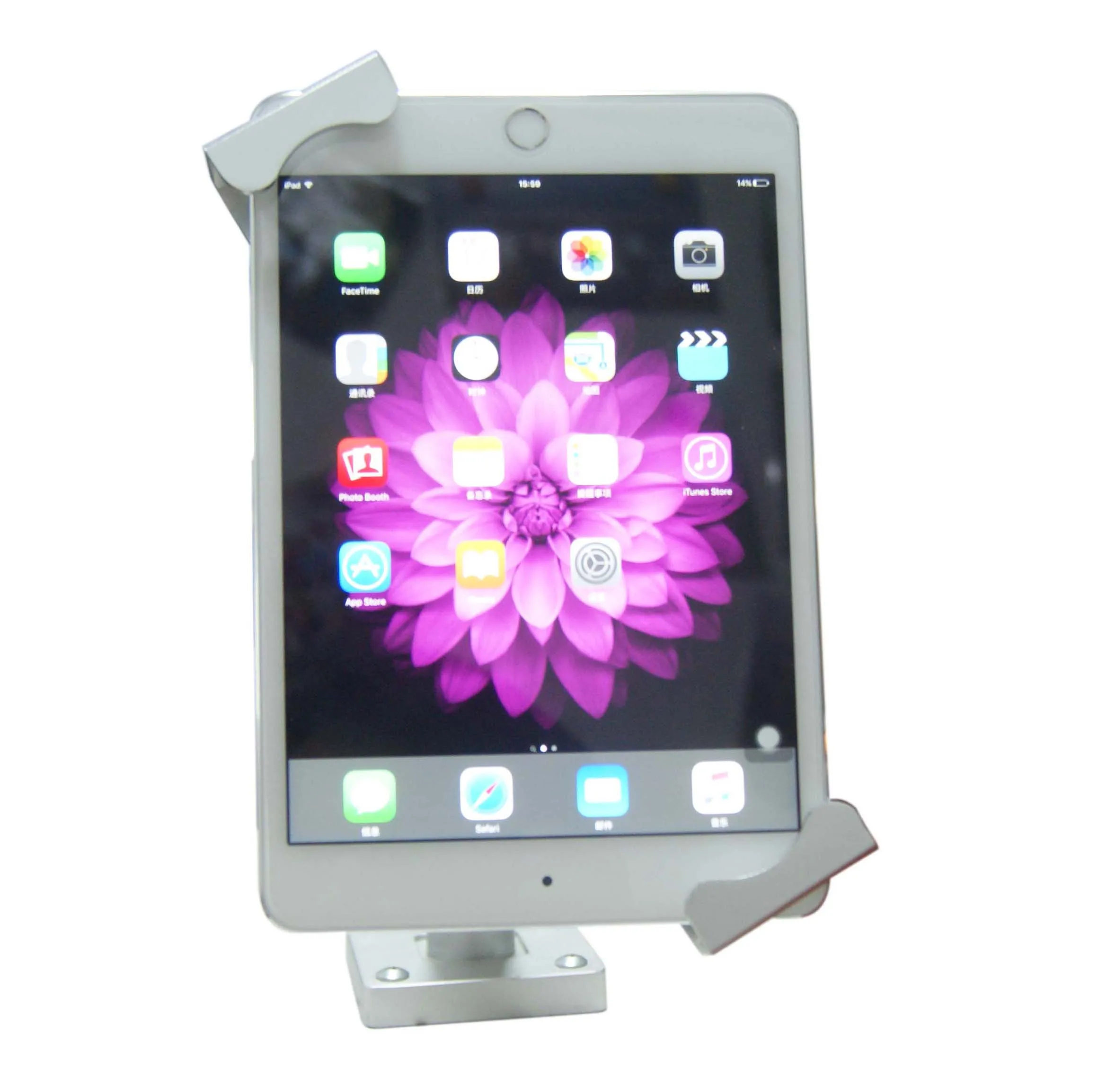 Desktop Anti-Theft Tablet Security Lock Kiosk Flexible Holder for 7-10.1 Inch Tablets iPad Lockable Display Stand
