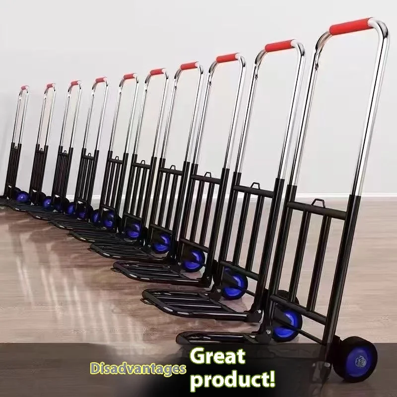 Folding Hand Truck Portable - Heavy Duty Cargo Cart for Loading, Collapsible & Lightweight, Easy to Store & Transport